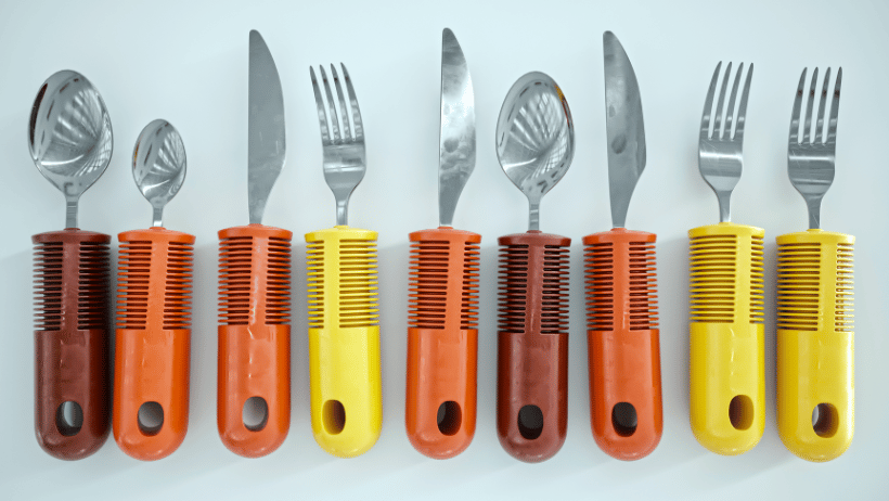 Assistive silverware for Parkinson's disease
