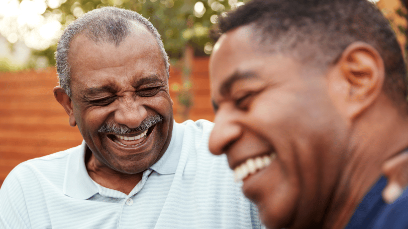 Blog20Covers20-202023-06-26T073809.593 Elderly father and adult son laughing outside