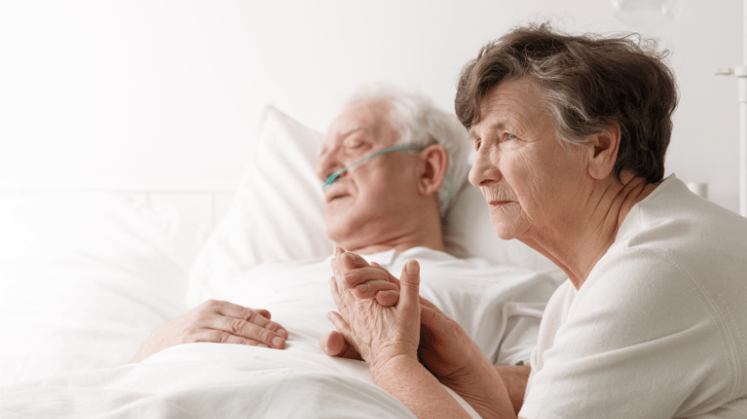 Blog20Covers20-202023-09-15T095111.865 Senior woman sitting with her husband who is in the hospital
