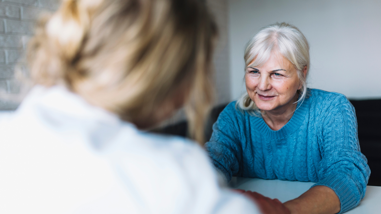 Blog Covers (26) Senior woman listening to a caregiver
