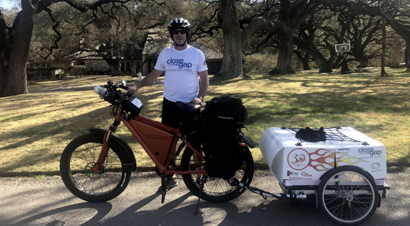 Jeff Salter with e-bike