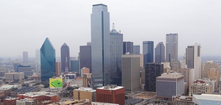 Dallas skyline view