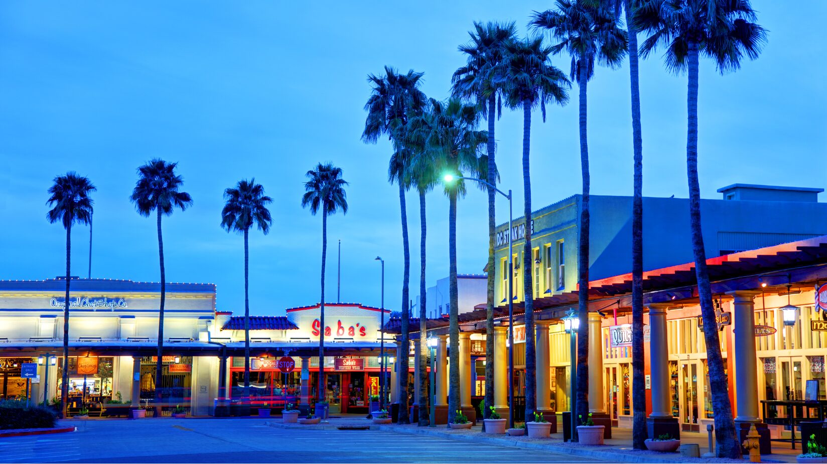 Downtown street view of Chandler, Arizona