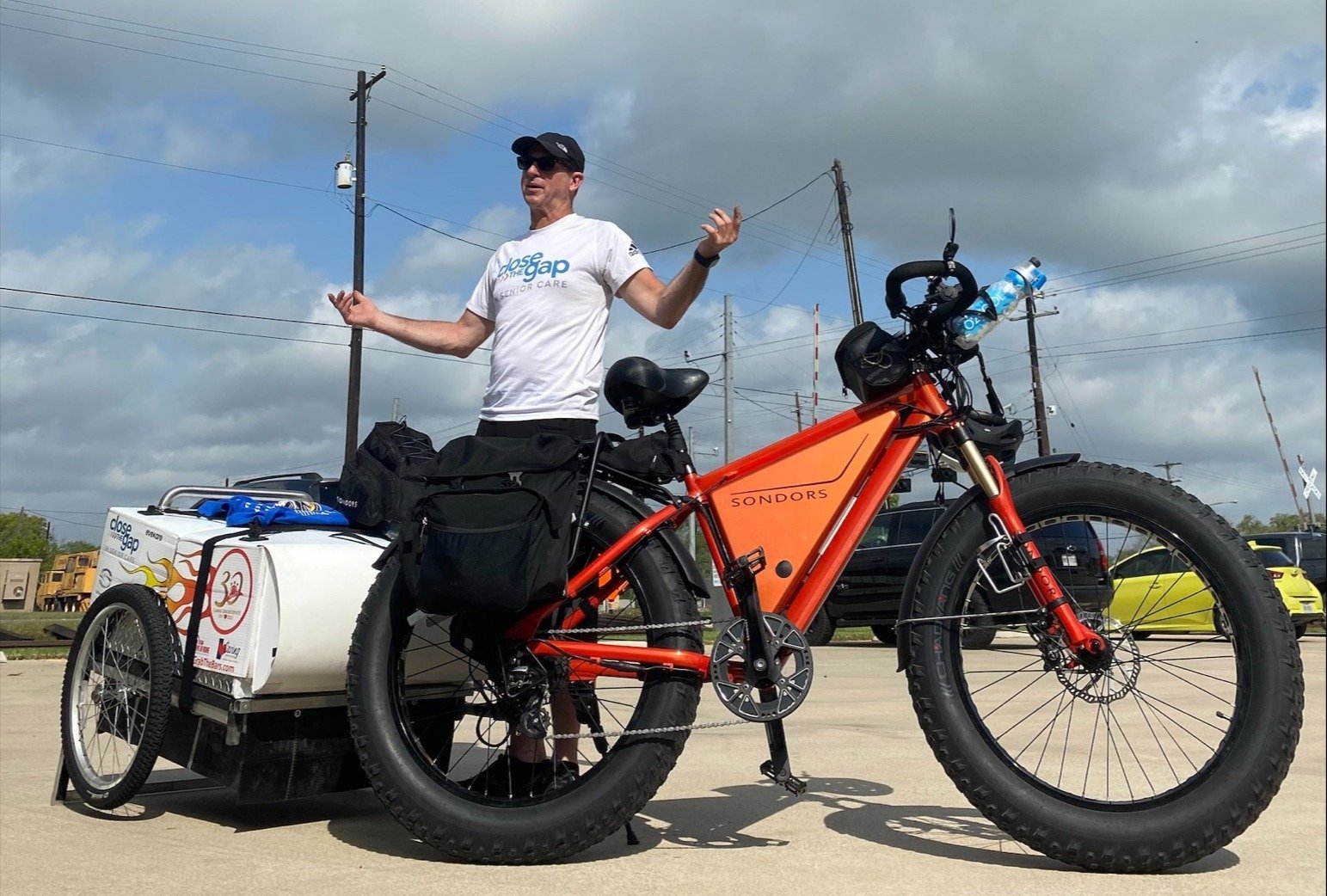 Jeff Salter with Sondors ebike rig