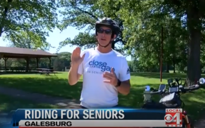 Local 4 News in Galesburg Talks to Jeff about His US Bike Tour
