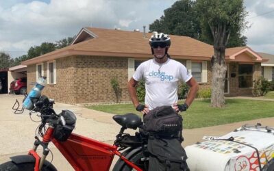 Jeff Salter Arrives in Amarillo on 9,000-Mile Bike Tour