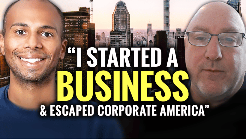 "I started a business and escaped corporate America" David Burgess on podcast interview