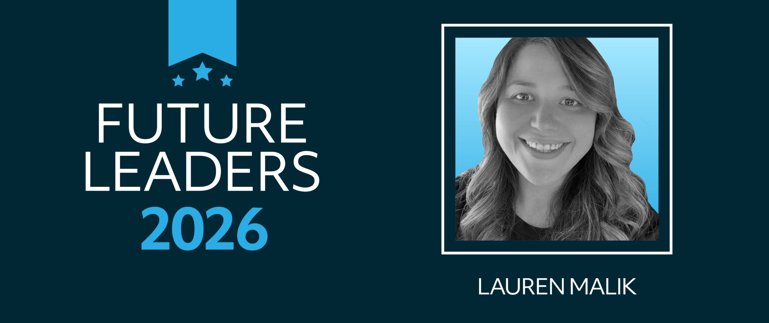 Lauren Malik with text Future Leaders 2026