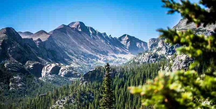 Landscape of Rocky Mountains National Park, Colorado