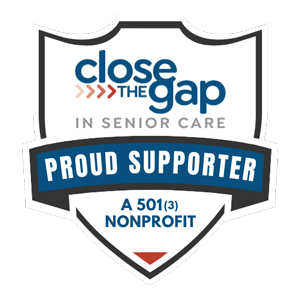 Close the Gap in Senior Care supporter badge
